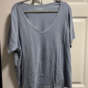 Old Navy Women's Soft Blue Short Sleeve Tee